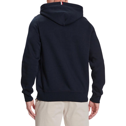 Felpa Uomo con logo in contrasto Nero Tommy Hilfiger- Francavilla Moda